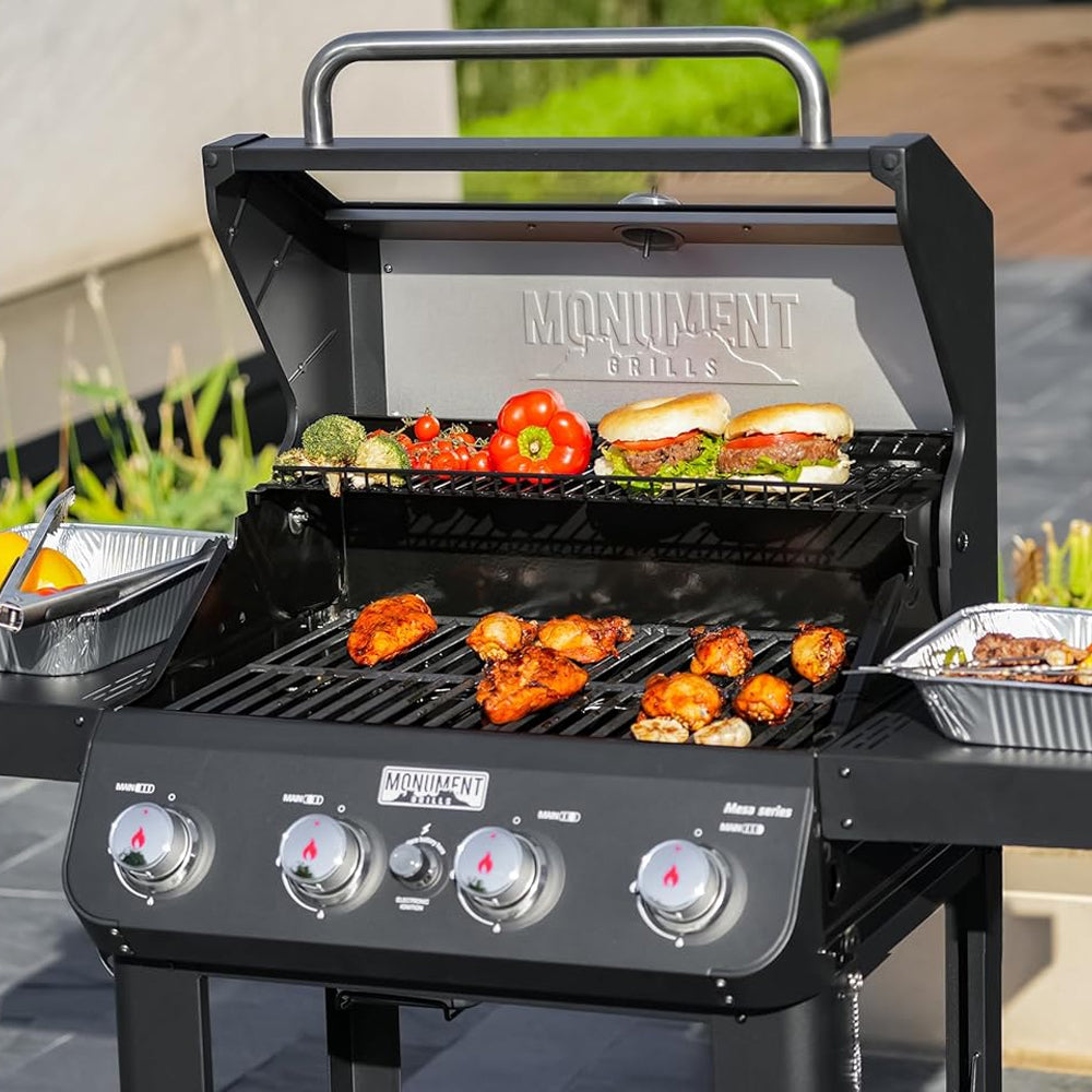 Monument Grills Mesa 420MF Propane Gas Grill with 4 Stainless Steel Burners – M420MF