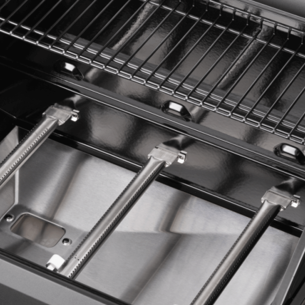 Monument Grills Mesa 425 Black Propane Gas Grill 52,000 BTU ClearView Lid & Side Burner SKU M425