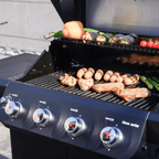 Monument Grills Mesa 425 Black Propane Gas Grill 52,000 BTU ClearView Lid & Side Burner SKU M425