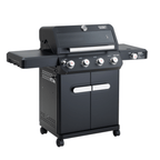 Monument Grills Mesa 425 Black Propane Gas Grill 52,000 BTU ClearView Lid & Side Burner SKU M425