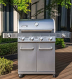 Monument Grills 24367 stainless infrared propane gas grill with 4 burners and 72,000 BTU output