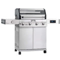Monument Grills Denali 405 D405 stainless steel propane gas grill with Bluetooth app control and side burner