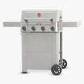 Monument Grills Mesa II 410FBZ stainless propane gas grill with foldable shelves and 525 sq. in. cooking area