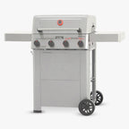 Monument Grills Mesa II 410FBZ stainless propane gas grill with foldable shelves and 525 sq. in. cooking area