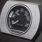 Napoleon Accu-Probe thermometer displaying smoking and searing temperature ranges for BBQ grilling