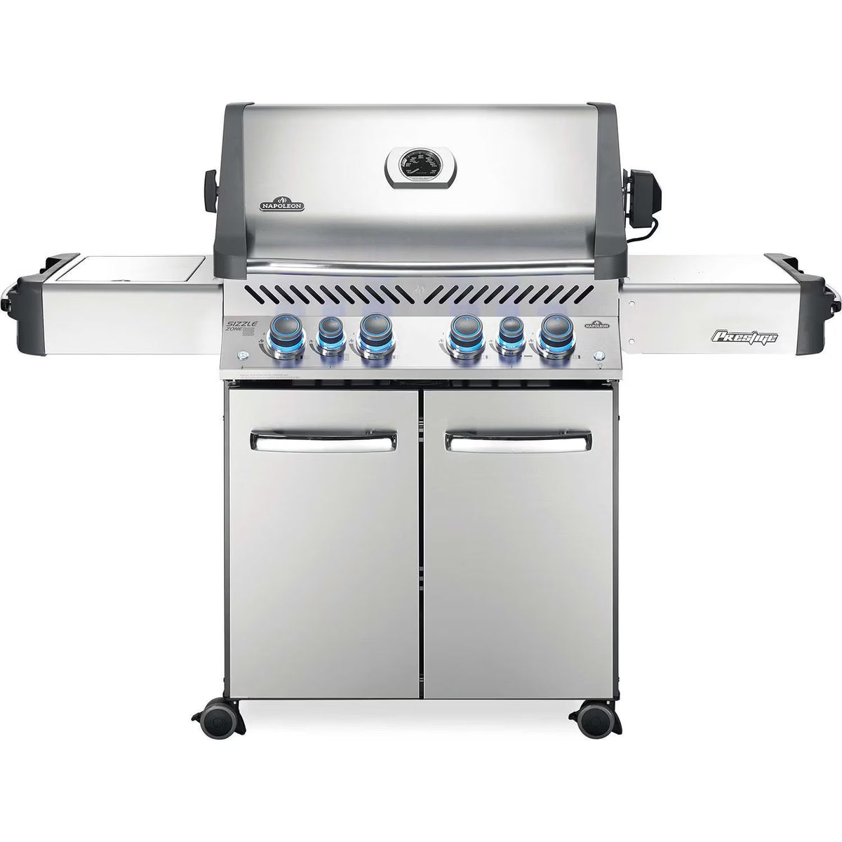 Napoleon Legacy Prestige 500 4-Burner Natural Gas Grill with Infrared Side Burner & Rotisserie - P500RSIBNSS-3
