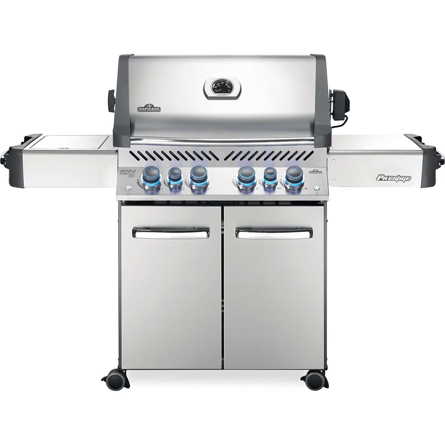 Napoleon Legacy Prestige 500 4-Burner Natural Gas Grill with Infrared Side Burner & Rotisserie - P500RSIBNSS-3