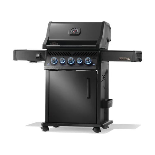 Napoleon Phantom Rogue PRO-S 425 natural gas grill with infrared side and rear burners in matte black finish