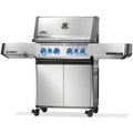 Napoleon Prestige 500 4-Burner Natural Gas Grill with Rotisserie, Infrared Side Burner & Stainless Steel Cart - P500VRSIBNSS - Main View