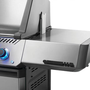 Napoleon Prestige 500 4-Burner Natural Gas Grill with Rotisserie, Infrared Side Burner & Stainless Steel Cart - P500VRSIBNSS