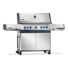 Napoleon Prestige 665 5-burner propane gas grill with infrared side burner and rotisserie P665VRSIBPSS