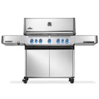 Napoleon Prestige 665 5-burner propane gas grill with infrared side burner and rotisserie P665VRSIBPSS