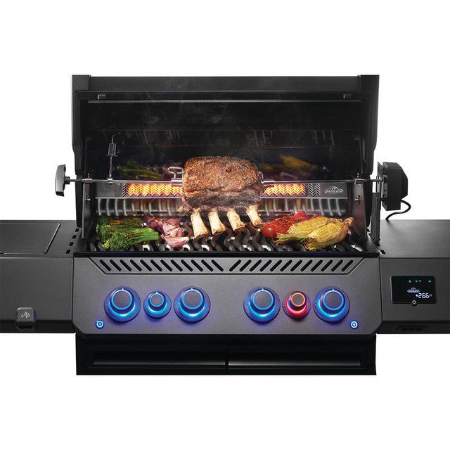 Napoleon Prestige Phantom 500 Connected 4-Burner Propane Grill with WiFi, Bluetooth & Rotisserie Kit - P500VXRSIBPK-PHM