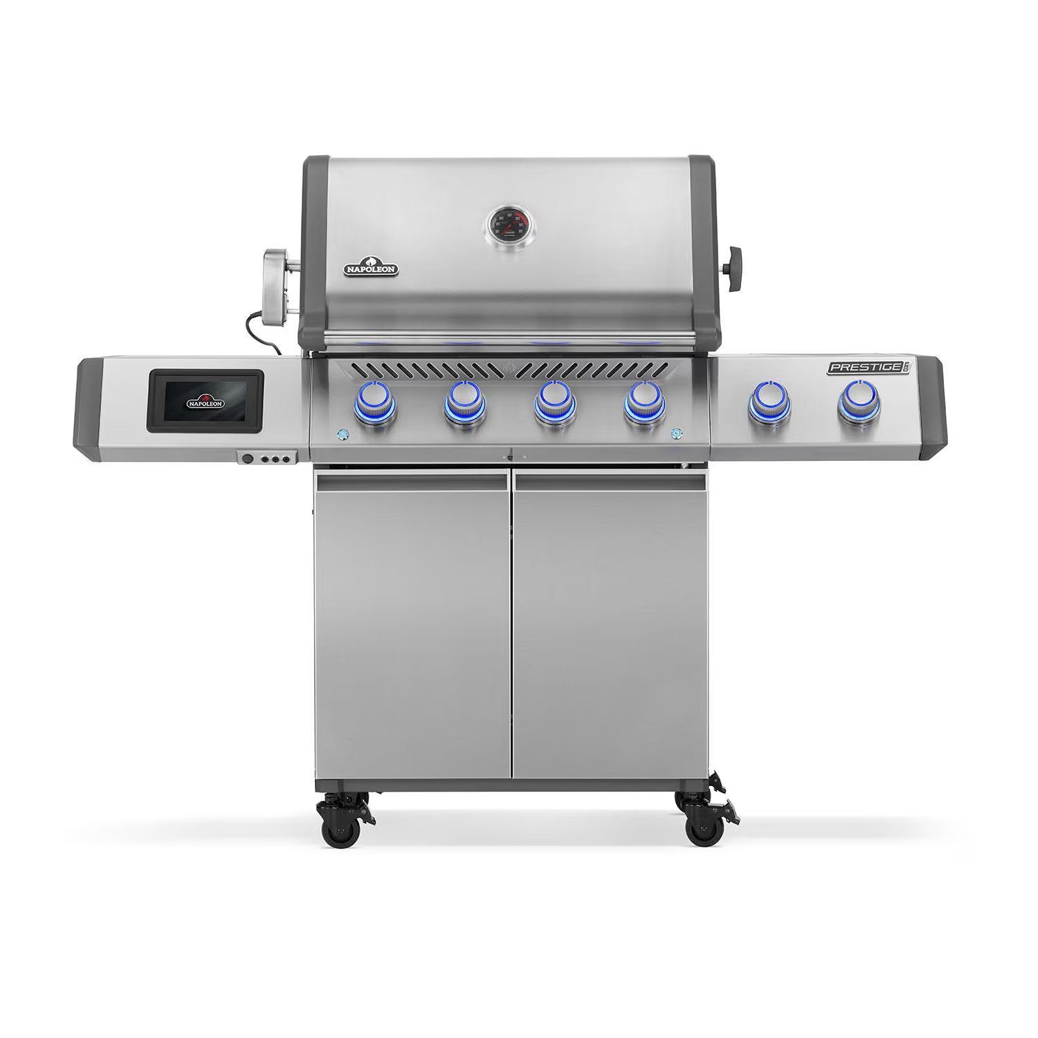 Napoleon Prestige PRO 500 4-burner propane grill with infrared SIZZLE ZONE and smart technology