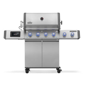 Napoleon Prestige PRO 500 natural gas grill with Smart Technology and infrared SIZZLE ZONE stainless steel design