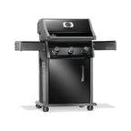 Napoleon Rogue 425 3-burner natural gas grill with stainless steel cooking grids in black, model R425NK-2-SS