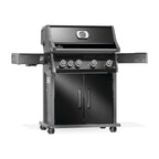 Napoleon Rogue PRO 525 SIB propane gas grill with infrared side burner, 4 burners, black finish