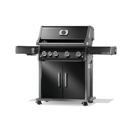 Napoleon Rogue® PRO 525 SIB Propane Gas Grill, 4 Main Burners, Infrared Side Burner, Black Finish, RP525SIBPK-2 4 Burner Grill - Detail View