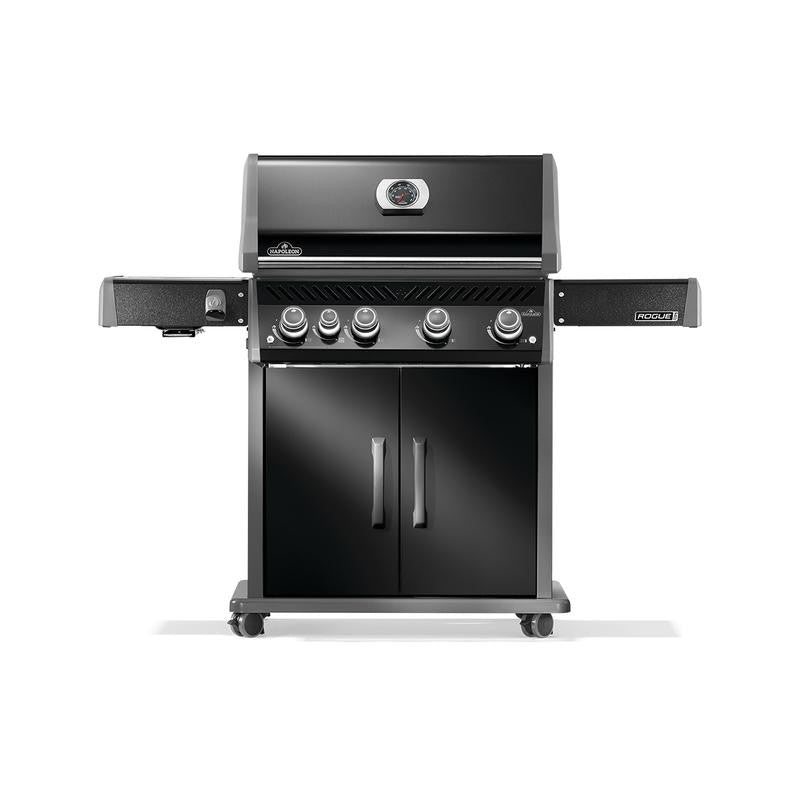Napoleon Rogue® PRO 525 SIB Propane Gas Grill, 4 Main Burners, Infrared Side Burner, Black Finish, RP525SIBPK-2 4 Burner Grill - Angle 3
