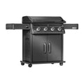 Napoleon Rogue PRO Phantom 30 inch natural gas griddle with stainless steel cooktop and matte black finish