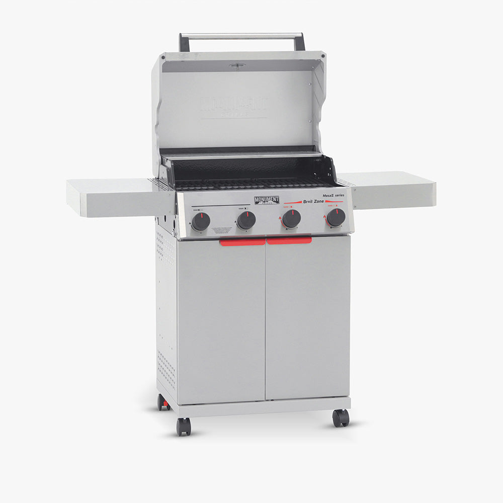 Monument Grills Mesa II 410BZ Stainless Propane Gas Grill Fast Heat 37,000 BTU Searing System SKU M2-410BZ