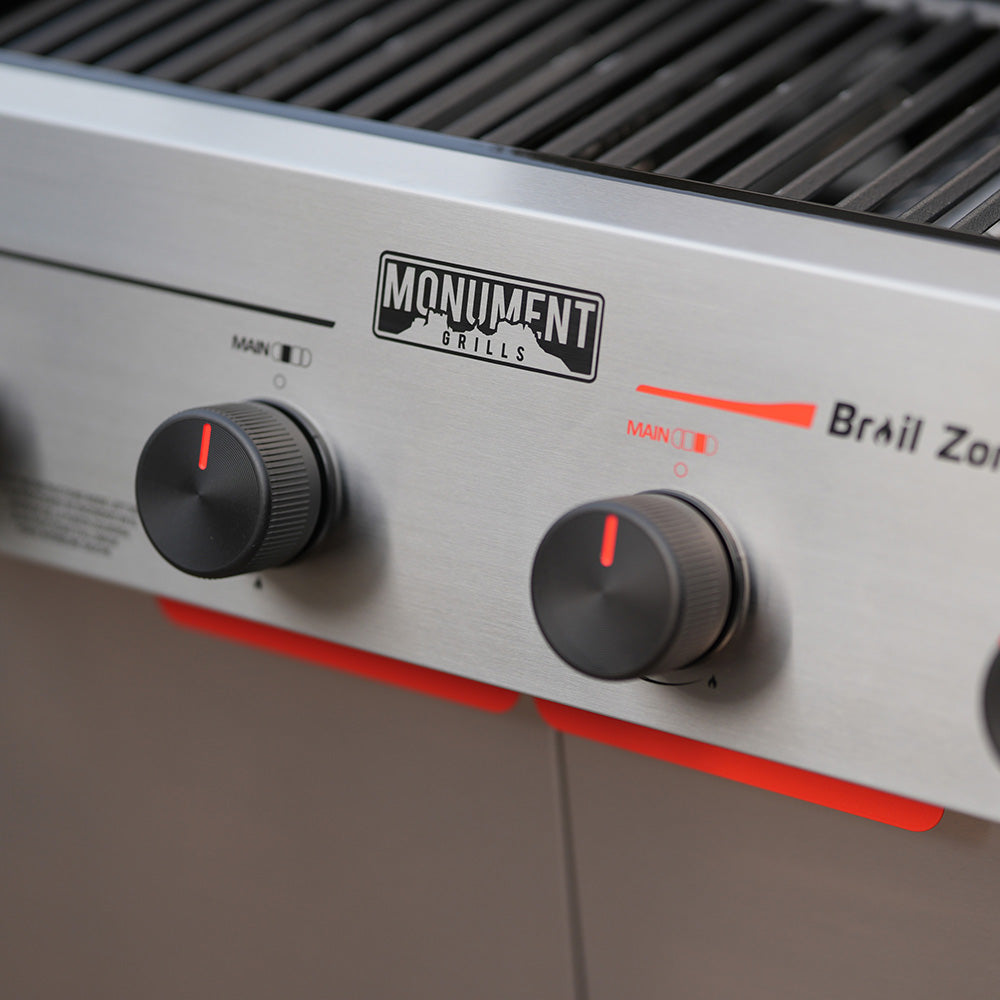 Monument Grills Mesa II 410BZ Stainless Propane Gas Grill Fast Heat 37,000 BTU Searing System SKU M2-410BZ
