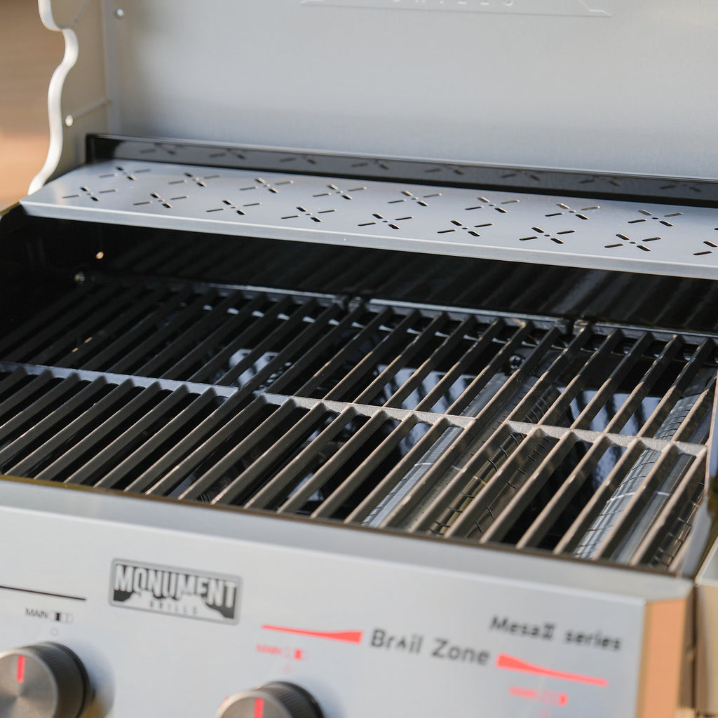Monument Grills Mesa II 415BZ Stainless Propane Gas Grill with 49,000 BTU Output & Side Burner | M2-415BZ
