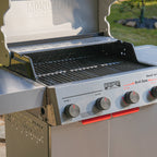 Monument Grills Mesa II 415BZ Stainless Propane Gas Grill with 49,000 BTU Output & Side Burner | M2-415BZ