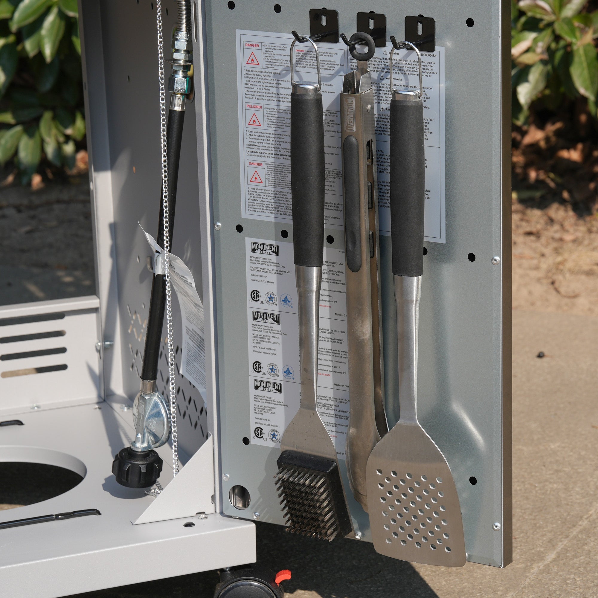 Monument Grills Mesa II 415BZ Stainless Propane Gas Grill with 49,000 BTU Output & Side Burner | M2-415BZ